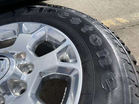 18" Ram 2500 3500 Laramie Power Wagon OEM wheels rims 2693 tires FIRESTONE A/T2 Texas Truck Tire