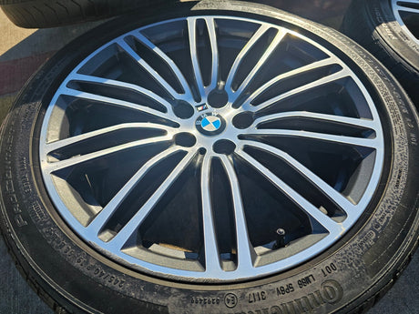 19" BMW 530i 540i 530e M550i 4 5 6 7 OEM 86328 Series wheels rims Style 664M Texas Truck Tire