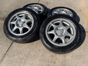 14" 14x6 Mazda Miata OEM 64755 wheels rims 1994 1997 2000 2005 Texas Truck Tire