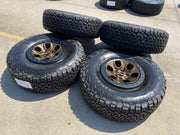 17" Ford F-150 Raptor OEM BEADLOCK rims wheels BRONZE 10459 95210 BFG 37" NEW Texas Truck Tire