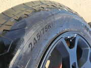 (1) 17" Jeep Wrangler Rubicon OEM 9218 wheel rim Gladiator tire NEXEN HTX2 NEW Texas Truck Tire