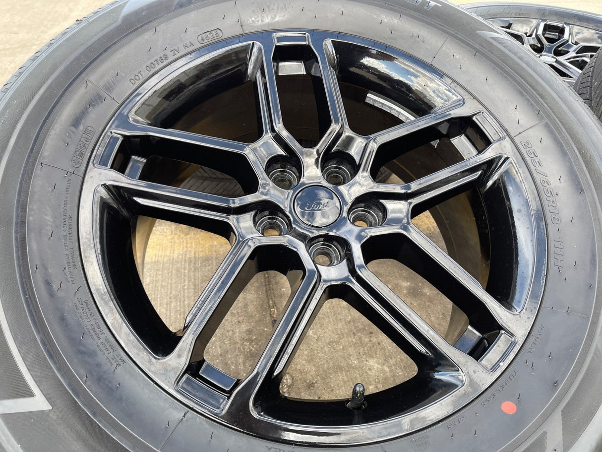 18" Ford Taurus Explorer OEM 10698 rims wheels black 2023 2024 2025 2026 HANKOOK Texas Truck Tire
