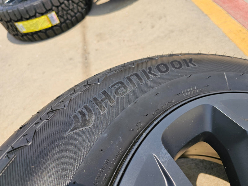 20" Dodge Ram 1500 OEM Laramie Black 2680 wheels rims tires HANKOOK A/T2 NEW Texas Truck Tire