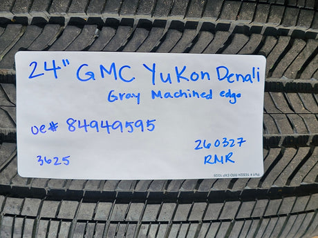 24" GMC Yukon Sierra DENALI OEM wheels rims tires 2022 2023 2024 2025 2026 NEW Texas Truck Tire