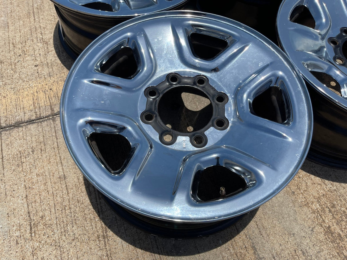 18" Dodge Ram 2500 3500 STEEL chrome OEM 2473 wheels rims Texas Truck Tire