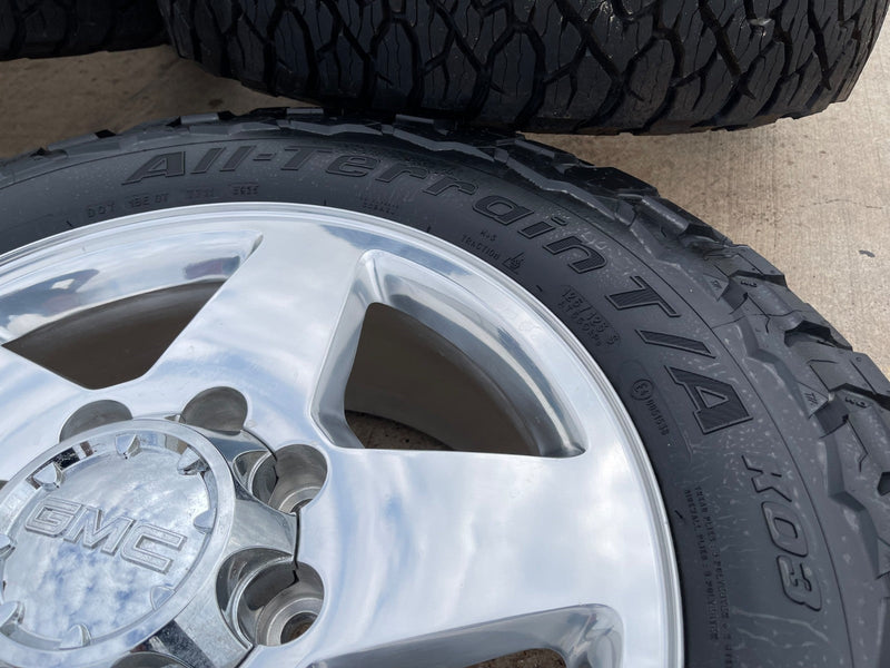 20" Chevy Silverado GMC Sierra 2500 3500 OEM 5503 rims wheels BFG KO3 A/T NEW Texas Truck Tire