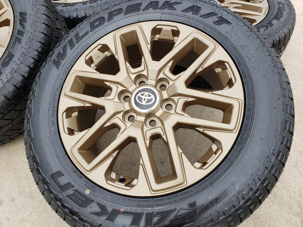 20" Toyota Tundra TRD OEM wheels rims BRONZE TSS 95295 Sequoia 2024 2025 NEW Texas Truck Tire