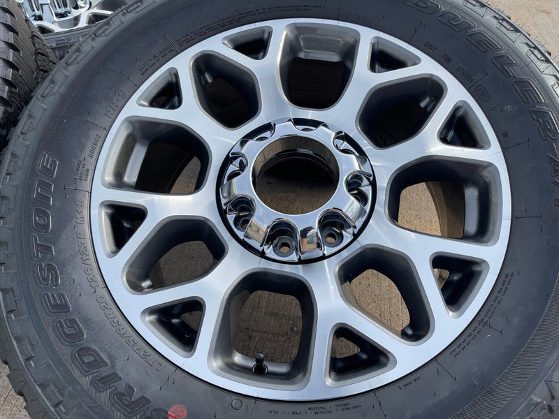 20" Ford F-250 F-350 OEM Lariat wheels rims 10292 tires BRIDGESTONE DUELER A/T Texas Truck Tire