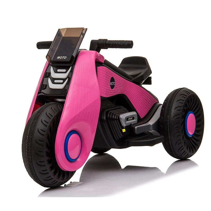 Fun and Stylish Pink Electric Motorcycle for Kids with USB Music - Perfect Birthday Gift for Girls!