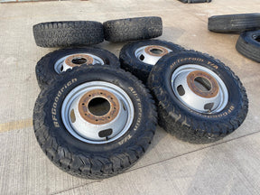 (6) 17" Ford F-350 Dually OEM rims wheels 3615 99016 tires BFG KO2 A/T Texas Truck Tire