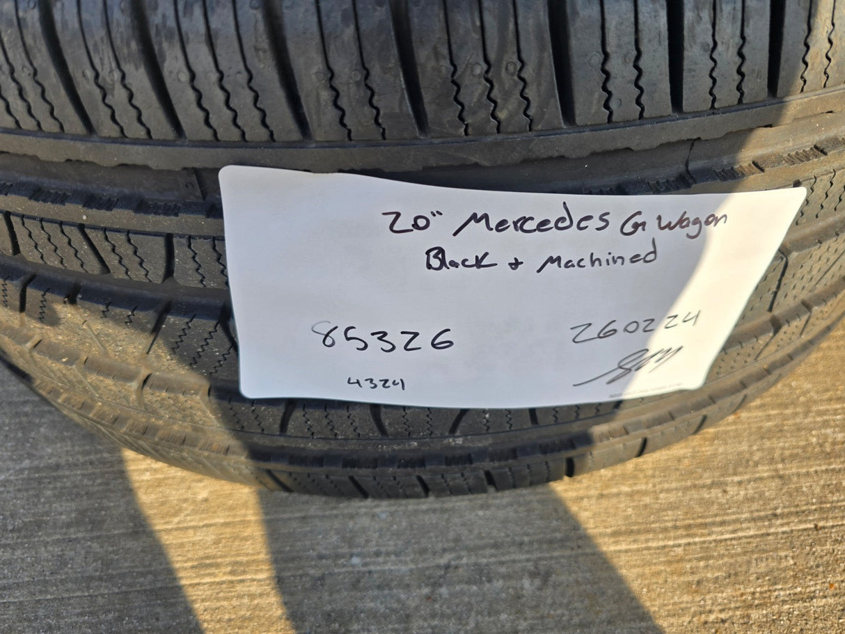 20" Mercedes G Wagon G63 AMG OEM 85326 black wheels rims tires NICE Texas Truck Tire