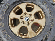 17" Ford Bronco 10384 OEM wheels rims BRONZE tires Ranger 35" M/T Texas Truck Tire