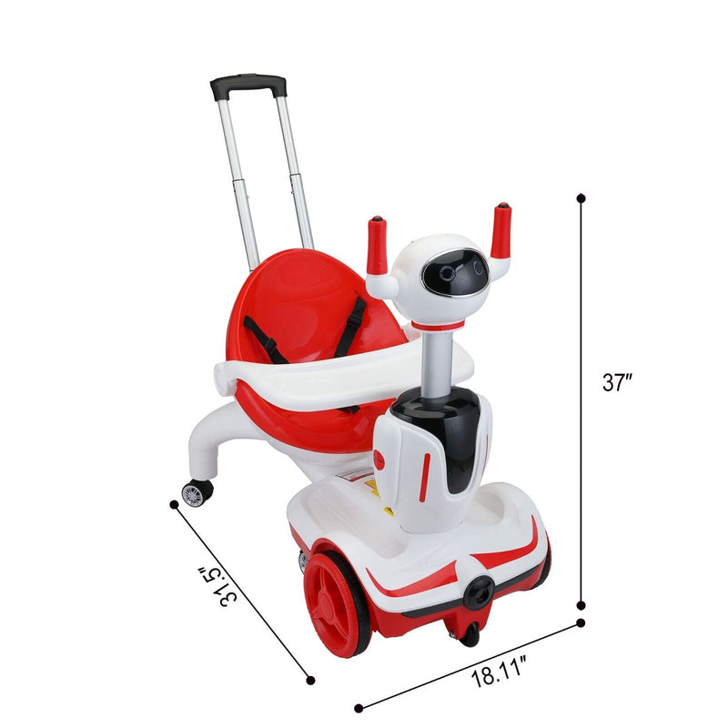 TOBBI 3-in-1 Robot Buggy Electric Car: The Perfect Gift for Toddlers with Remote Control