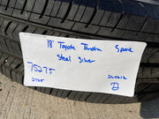 18" Toyota Tundra TSS TRD OEM 75275 wheel rim Sequoia LX600 99083 spare NEW Texas Truck Tire