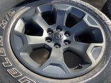 20" Dodge Ram 1500 OEM Laramie Black 2680 wheels rims 2022 2023 2024 2025 2026 Texas Truck Tire