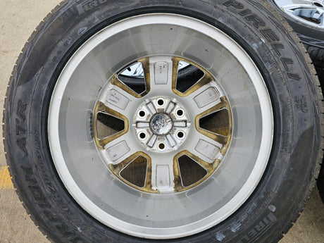 20" GMC Sierra Yukon DENALI OEM wheels rims 5752 chrome tires PIRELLI A/T Texas Truck Tire