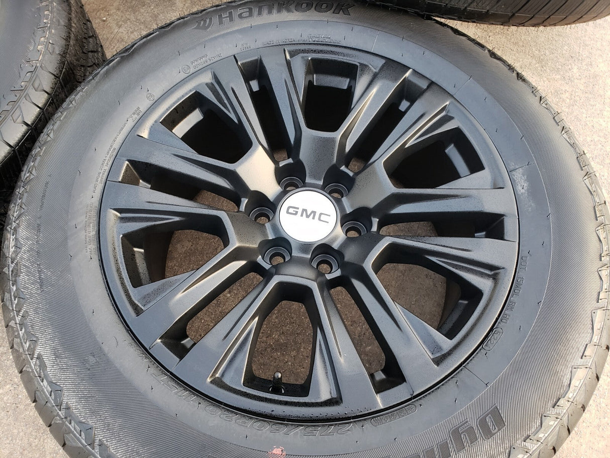 20" Chevy Silverado ZR2 GMC Sierra OEM 5917 wheels rims 2022 2023 2024 2025 NEW Texas Truck Tire