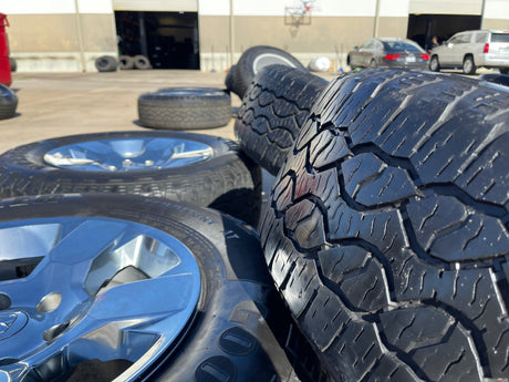 18" Ram 1500 OEM CHROME 2669 wheels rims 2021 2022 2023 2024 2025 2026 GOODYEAR Texas Truck Tire