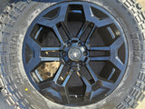 20" 20x9 Black Widow Chevy Silverado OEM GMC Sierra wheels rims 35" KENDA NEW Texas Truck Tire