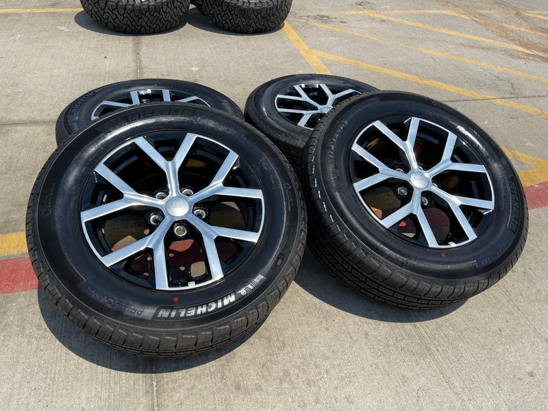 18" Jeep Grand Cherokee L OEM wheels rims 9285 95198 Durango 2025 MICHELIN NEW Texas Truck Tire