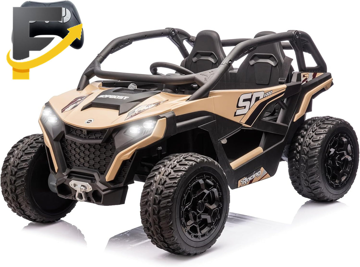 24V 10Ah Kids 2-Seater Ride-On UTV with Remote Control for Boys and Girls