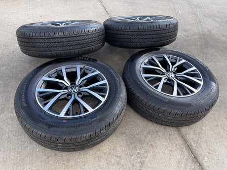 17" VW Tiguan OEM 70037 wheels rims tires 2020 2021 2022 2023 2024 2025 2026 Texas Truck Tire