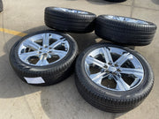22" GMC Yukon DENALI OEM wheels rims 5667 tires Sierra CHROME PIRELLI Texas Truck Tire