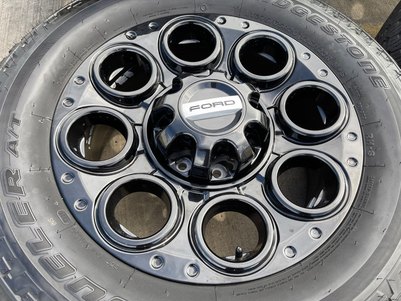 20" Ford F-250 F-350 OEM black Lariat wheels rims 10299 10484 NEW Texas Truck Tire
