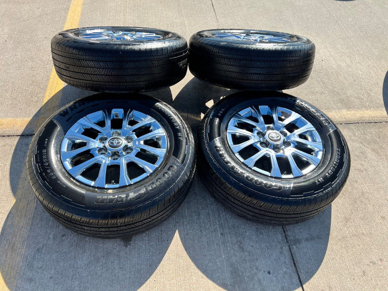 18" Toyota Tacoma LIMITED OEM chrome wheels rims 4260 4Runner 2024 2025 2026 Texas Truck Tire