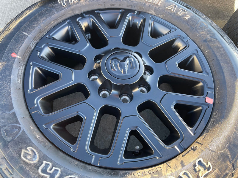 20" Dodge Ram 2500 3500 LARAMIE OEM 51649 wheels rims A/T2 2025 2026 Texas Truck Tire