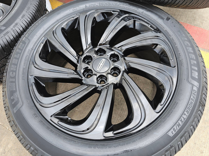 22" Lincoln Navigator OEM rims wheels 10497 Black Label MICHELIN NEW Texas Truck Tire