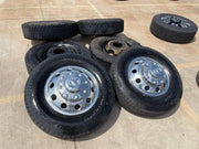 17" Dodge Ram 3500 Dually Laramie 8x200 wheels rims 2701 2702 OEM FIRESTONE Texas Truck Tire