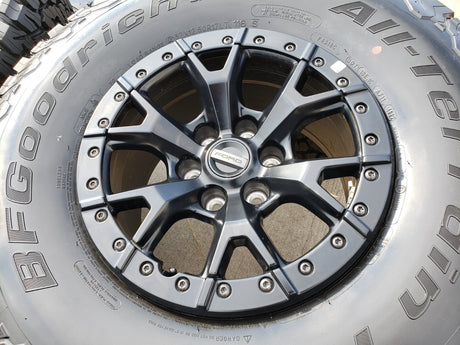 17" Ford F-150 Raptor R OEM BEADLOCK 10460 rims wheels 37" tires BFG NEW Texas Truck Tire