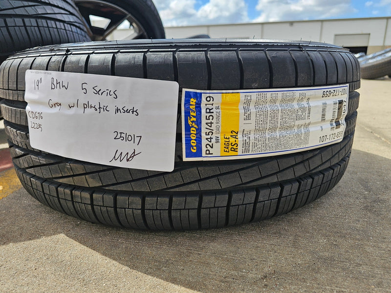 19" BMW OEM 5 Series wheels rims 86710 5x112 G60 i5 2024 2025 2026 NEW GOODYEAR Texas Truck Tire