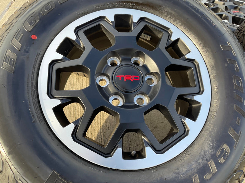 17" Toyota Tacoma 4Runner TRD OEM 10638 wheels rims 2024 2025 2026 BFG NEW Texas Truck Tire