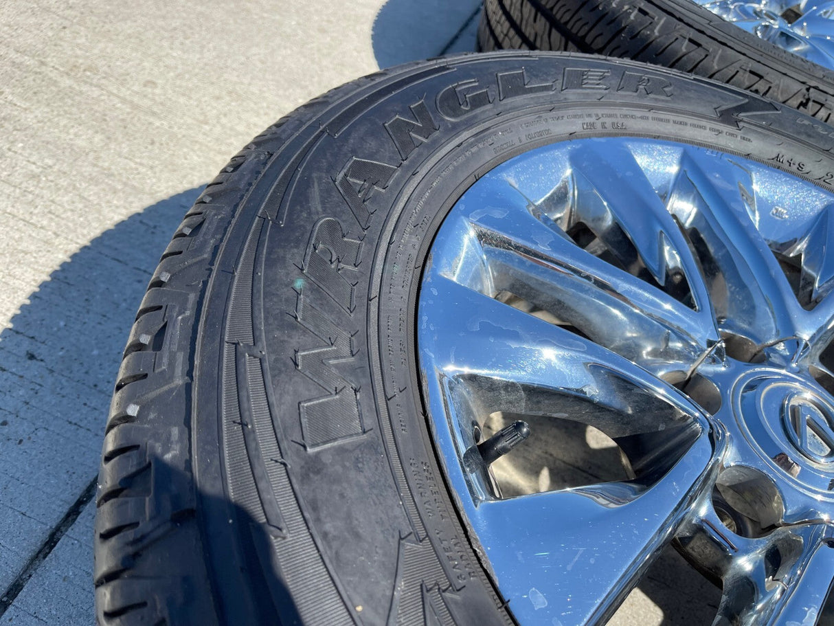 18" Lexus GX460 GX470 Tacoma 4Runner OEM CHROME wheels rims 74297 tires Texas Truck Tire