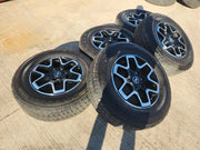 18" Ford Bronco wheels rims black 10389 Ranger tires 2022 2023 2024 2025 Texas Truck Tire