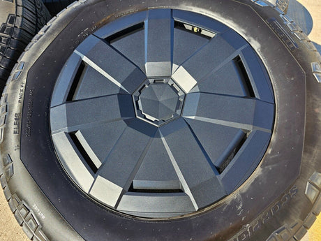 20" Tesla Cyber Truck OEM black wheels rims tires 2024 2025 Cybertruck NEW Texas Truck Tire