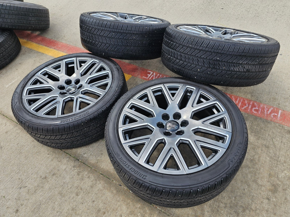 24" GMC Yukon Sierra DENALI OEM wheels rims 2022 2023 2024 2025 2026 NEW Texas Truck Tire
