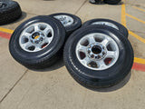 17" Ford F-250 F-350 OEM rims wheels 3950 tires FIRESTONE DISCOUNTED Texas Truck Tire