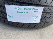20" Chevy Silverado Tahoe Suburban chrome OEM 5417 wheel rim tire Texas Truck Tire