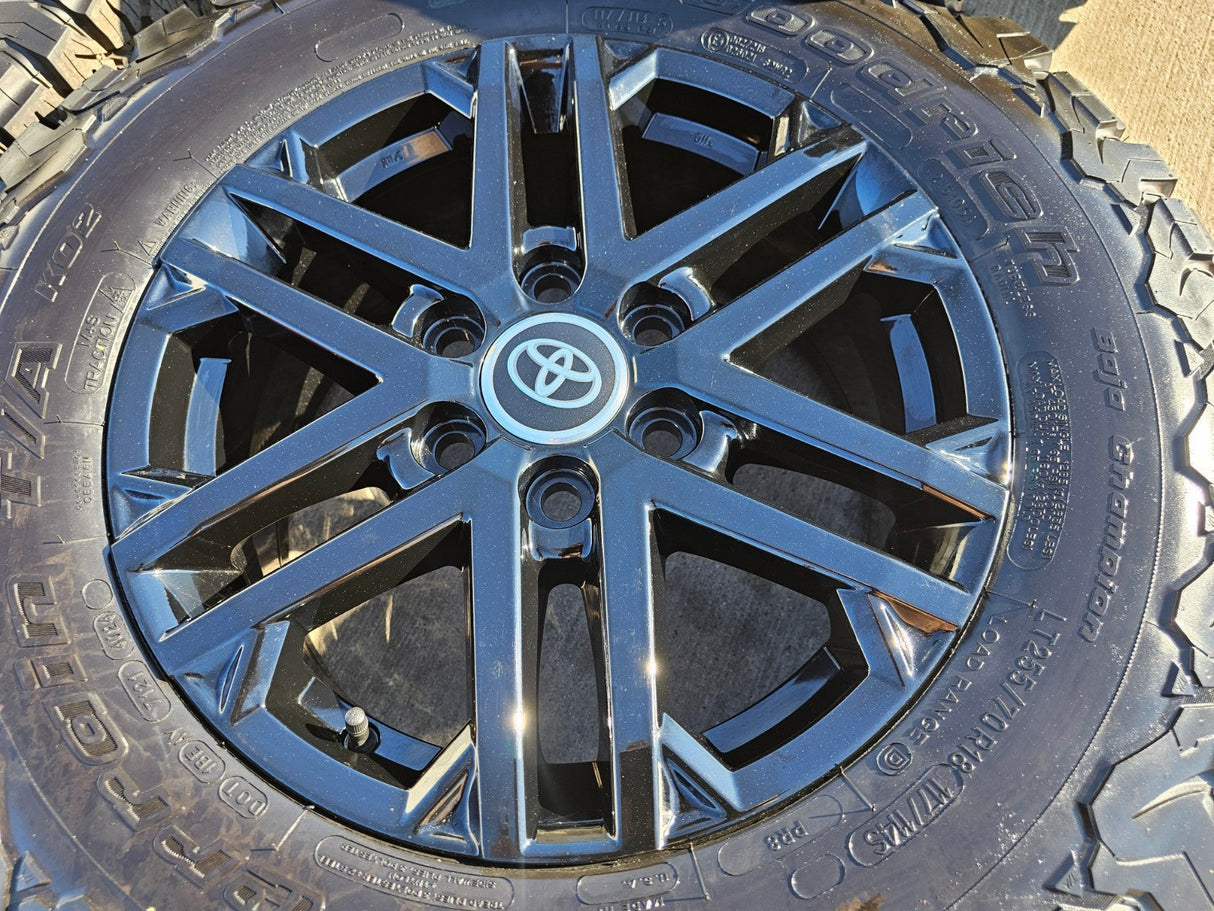 18" Toyota Tundra Sequoia TRD OEM 75281 wheels rims LX600 2025 2026 NEW BFG KO2 Texas Truck Tire