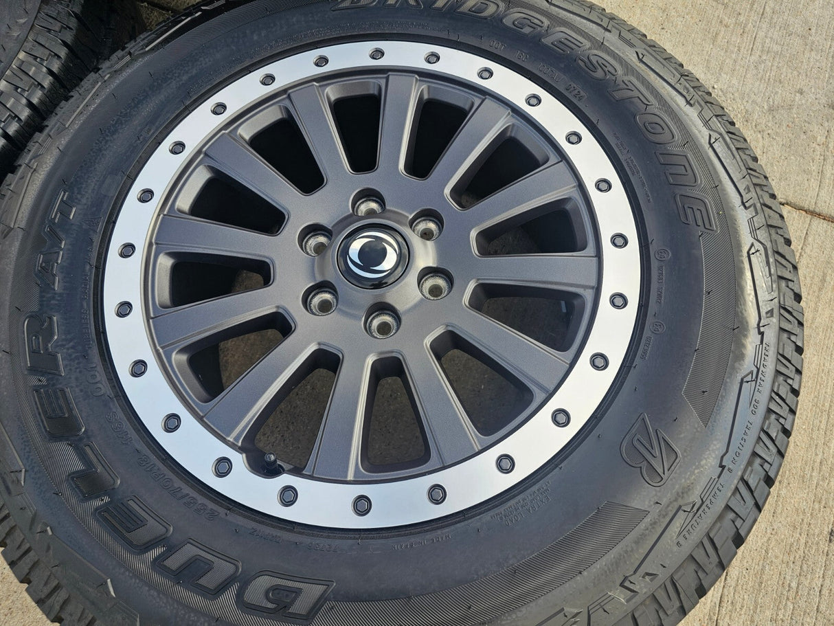 (4) 18" INEOS Grenadier OEM wheels rims tires beadlock 2023 2024 2025 2026 NEW Texas Truck Tire