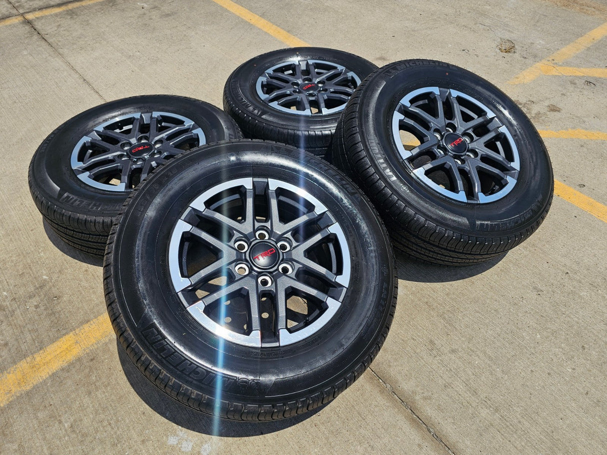 18" Toyota Tacoma 4Runner TRD OEM 10641 wheels rims 2024 2025 2026 NEW MICHELIN Texas Truck Tire