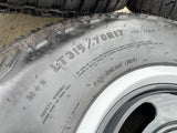 17" Ford Bronco HERITAGE Edition wheels rims white GOODYEAR 35" DISCOUNTED Texas Truck Tire