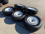 17" INEOS Grenadier OEM steel wheels rims WHITE tires 2024 2025 2026 NEW Texas Truck Tire
