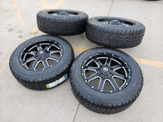 20x9 Fuel Jeep Maverick Wrangler Gladitor wheels rims 33" tires 5x127 5x112 Texas Truck Tire
