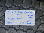 20x10 FUEL Contra D615 Ford F-250 F-350 rims wheels 8x170 -18 TOYO 35" Texas Truck Tire