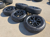 18" Jeep Wrangler SMOKY MOUNTAIN Black OEM 9198 wheels rims tires Texas Truck Tire