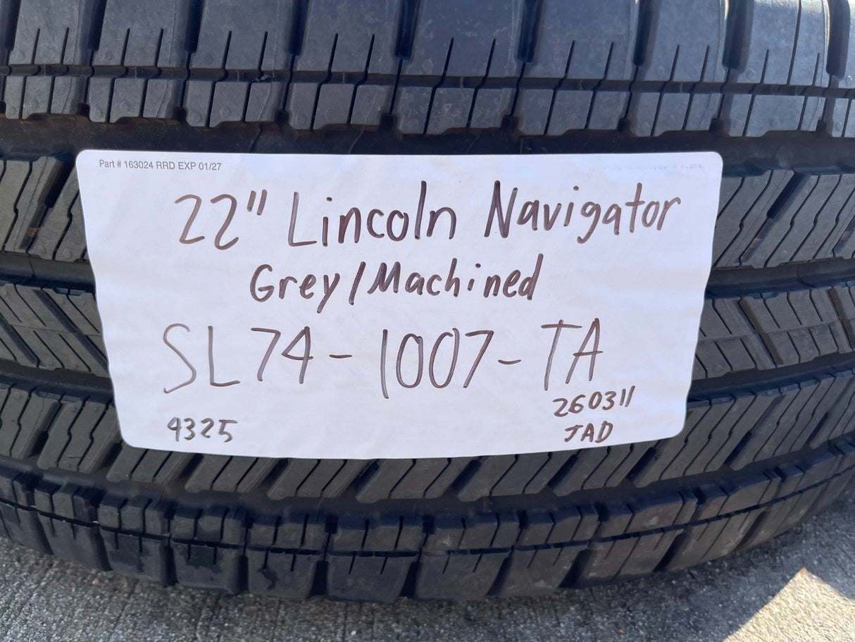 22" Lincoln Navigator OEM 94225 rims wheels BLACK LABEL 2025 2026 MICHELIN NEW Texas Truck Tire